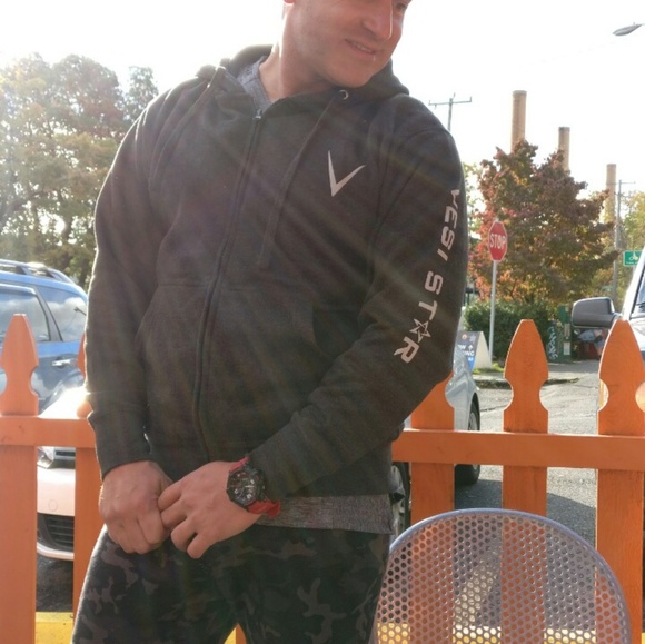 Hooded jacket 100% cotton heavy great quality - Picture 2 of 5